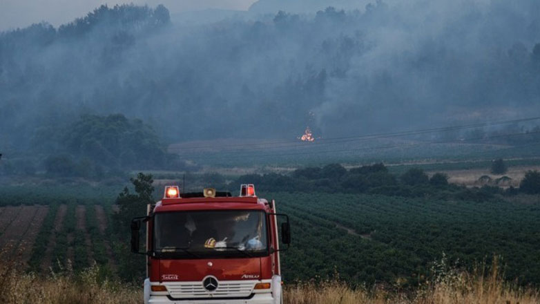 Φωτιά σε εργοστάσιο ανακύκλωσης στο Κιλκίς