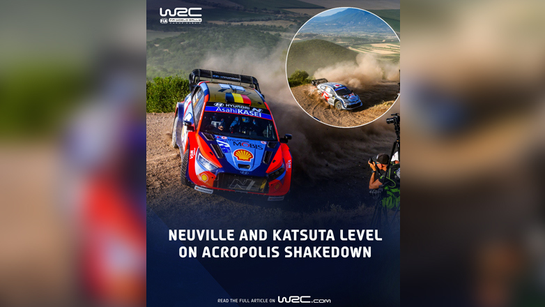 ΕΚΟ Ράλλυ Ακρόπολις: Ίδιο χρόνο έκαναν στο shakedown ο Thierry Neuville και Takamoto Katsuta