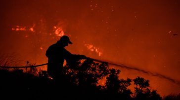 Λάρισα: Πυρκαγιά στην περιοχή Όσσα του δήμου Τεμπών