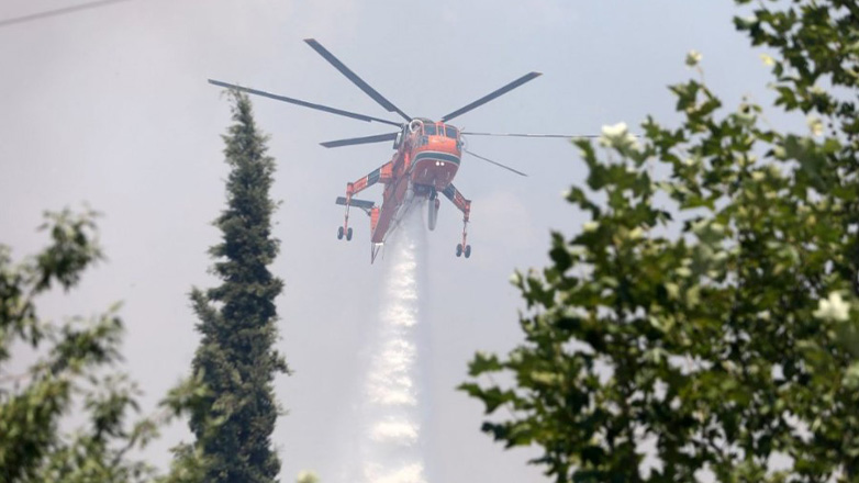 Φωτιά στο Λευκόχωμα Λακωνίας: Επιχειρούν εναέρια και επίγεια μέσα