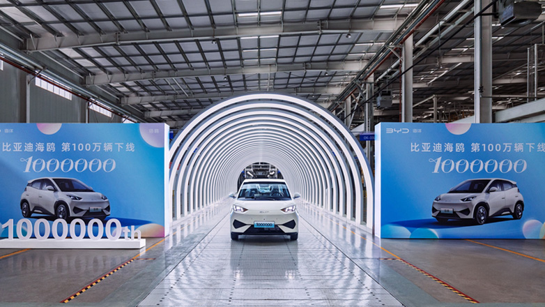 BYD: Στην Κίνα βγήκε από τη γραμμή παραγωγής το εκατομμυριοστό DOLPHIN SURF