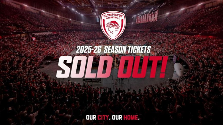 Μπάσκετ: Sold out στα εισιτήρια διαρκείας ανακοίνωσε ο Ολυμπιακός!