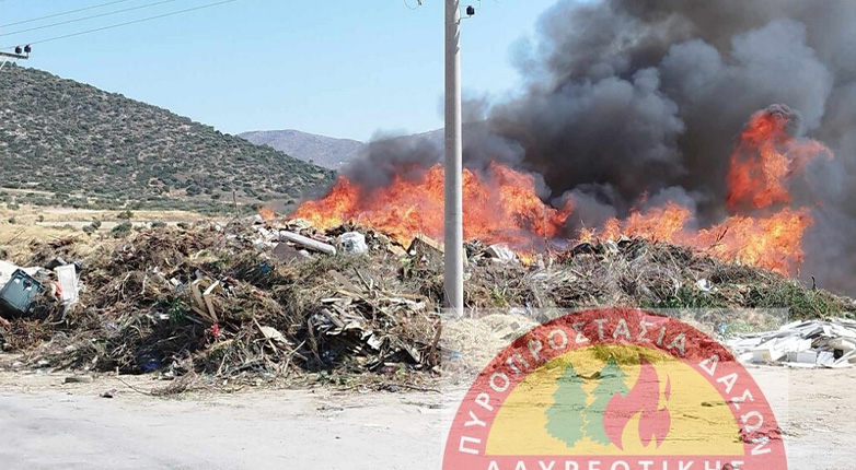 Φωτιά  στο Μαρκόπουλο