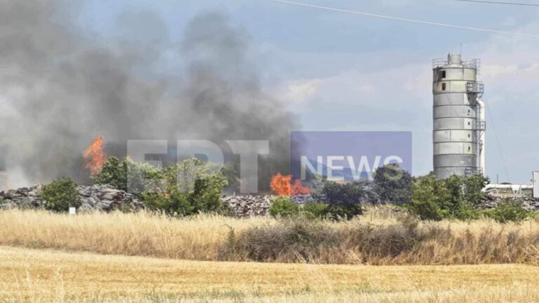 Σε εξέλιξη η φωτιά σε εργοστάσιο ξυλείας στο Νέο Σούλι Σερρών Σε εξέλιξη η φωτιά σε εργοστάσιο ξυλείας στο Νέο Σούλι Σερρών