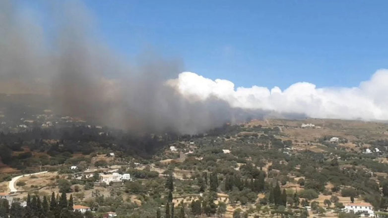 Φωτιά στο Κάτω Καστρίτσι Πατρών