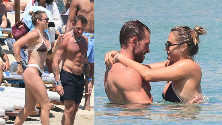 Aryna Sabalenka – Γιώργος Φραγκούλης: Τρυφερές στιγμές σε παραλία της Μυκόνου – Φωτογραφίες