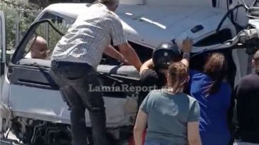 Βοιωτία: Σύγκρουση φορτηγών με εγκλωβισμό οδηγού