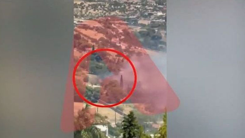 Βίντεο ντοκουμέντο από το σημείο που ξεκίνησε η φωτιά στο Κορωπί