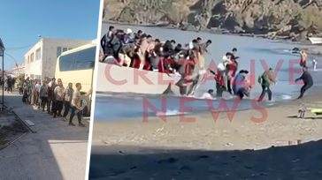 «Απόβαση» εκατοντάδων μεταναστών σε πολυσύχναστη παραλία της Κρήτης