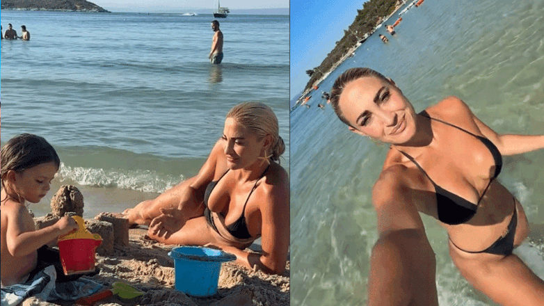 Ιωάννα Τούνη: Διακοπές στη Χαλκιδική με τον μικρό της γιο, Πάρη – Βίντεο