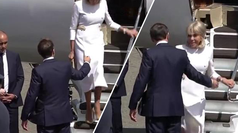 Μετά το χαστούκι η Μπριζίτ δεν έδωσε επιδεικτικά το χέρι στον Μακρόν