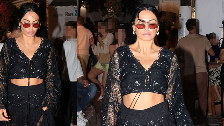 Δήμητρα Αλεξανδράκη: Με boho εμφάνιση στα στενά της Μυκόνου – Φωτογραφίες