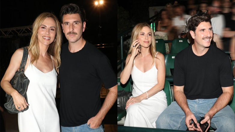 Ντορέττα Παπαδημητρίου – Γιώργος Γεροντιδάκης: Πόζαραν για πρώτη φορά μαζί σε δημόσια εμφάνισή τους στο θέατρο