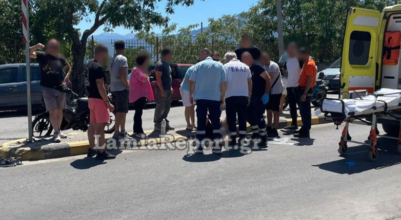 Λαμία: Τροχαίο με μηχανάκι και τραυματισμό του οδηγού