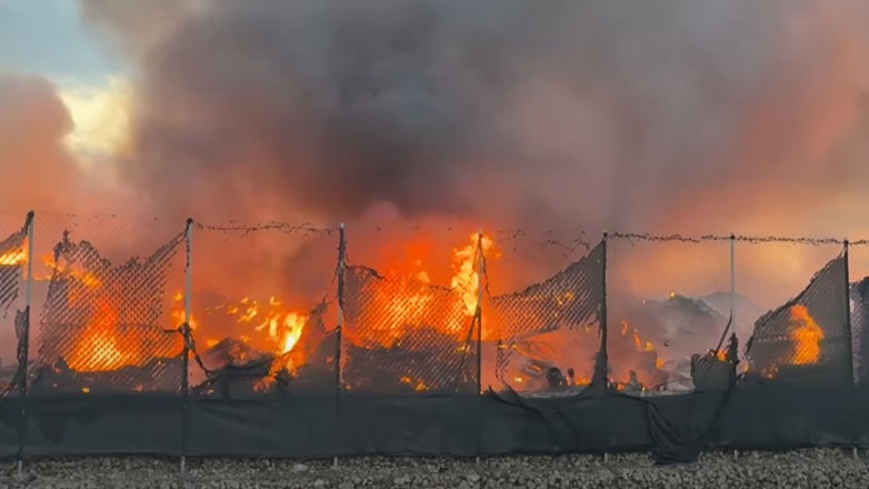Φωτιά σε εργοστάσιο ανακύκλωσης στη ΒΙ.ΠΕ. Σίνδου