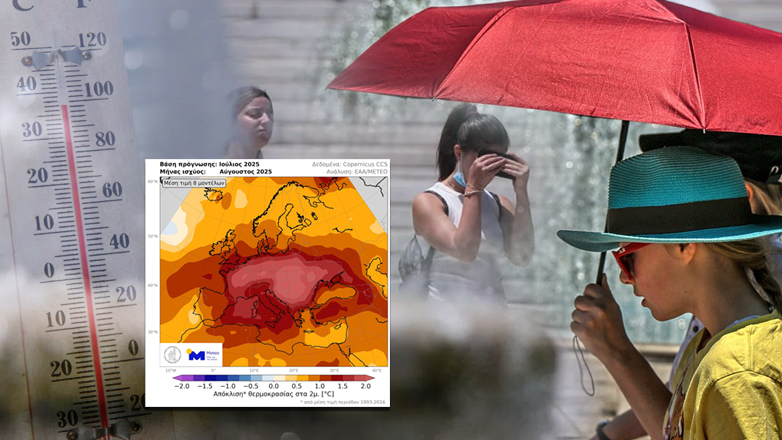 Καιρός: «Κλείδωσε» ο καύσωνας – Κυριακή με Τρίτη θα φτάσει τους 43 βαθμούς