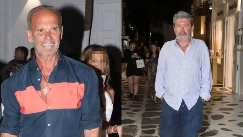 Γιάννης Λάτσιος: Διακοπές στην Ίο μαζί με τον Πέτρο Κωστόπουλο – Φωτογραφίες από την βραδινή τους έξοδο