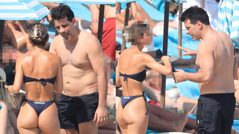 Θοδωρής Φέρρης: Στιγμές χαλάρωσης σε γνωστή παραλία της Μυκόνου – Φωτογραφίες