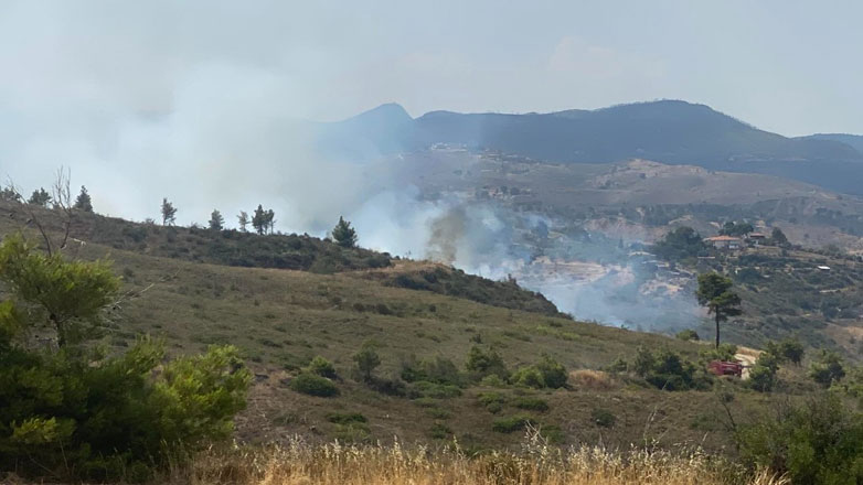 Χωρίς ενεργό μέτωπο η φωτιά στη Σταμάτα Αττικής