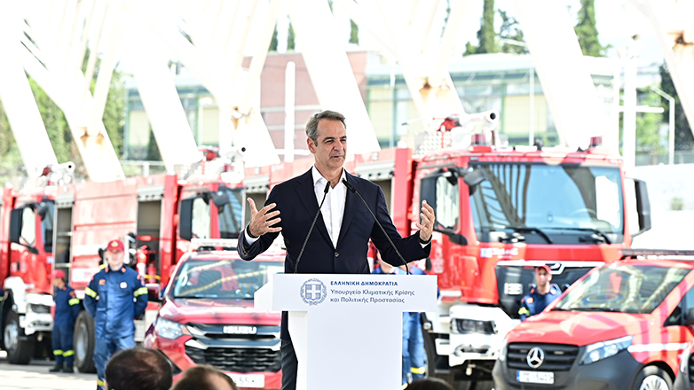 Μητσοτάκης: «Αντιπαρατάσσουμε στην απειλή των πυρκαγιών, τις περισσότερες δυνάμεις που είχαμε ποτέ»