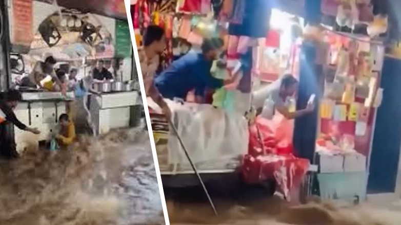 Συγκλονιστικό βίντεο με ανθρώπους που παρασύρονται από τα ορμητικά νερά