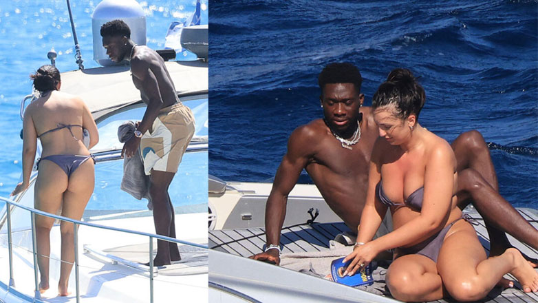 Alphonso Davies: Ο αμυντικός της Μπάγερν Μονάχου σε χαλαρές στιγμές πάνω σε σκάφος με την αρραβωνιαστικιά του