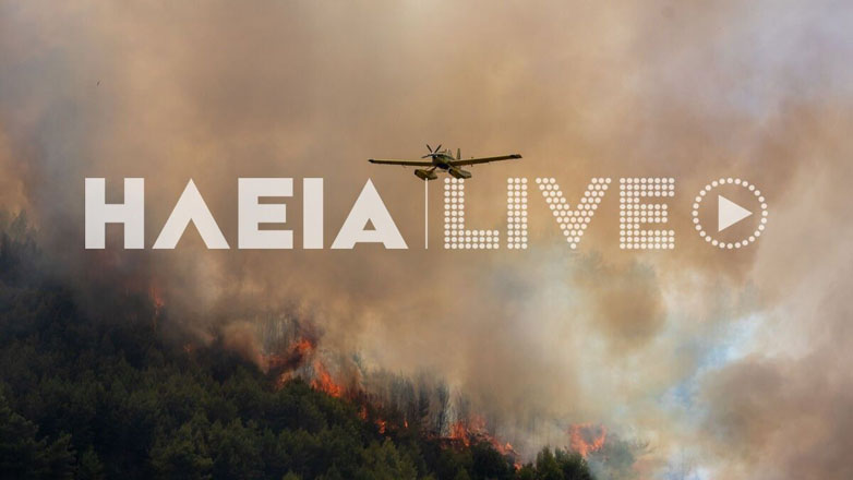 Βελτιωμένη η εικόνα της πυρκαγιάς σε δασική έκταση στην Ηλεία