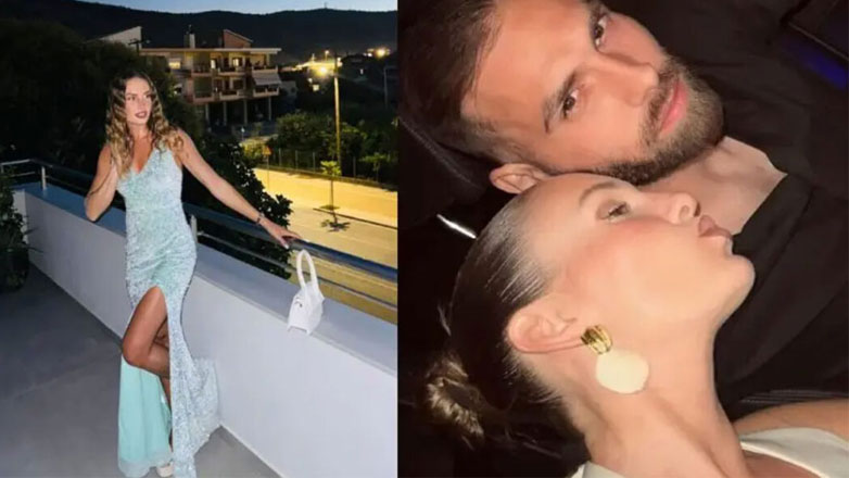 Κατερίνα Δαλάκα: Με τον σύντροφό της Θέμη Αμβροσιάδη στον γάμο του ξαδέρφου της – Φωτογραφίες