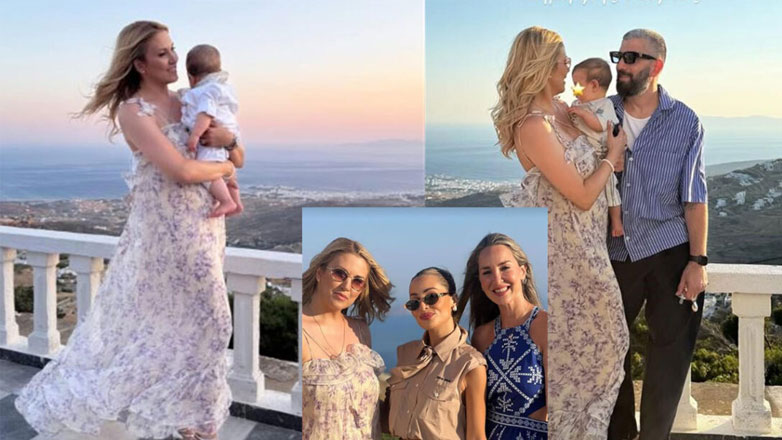 Φωτεινή Πετρογιάννη – Μιχάλης Ρουμπής: Βάφτισαν τον γιο τους στην Τήνο