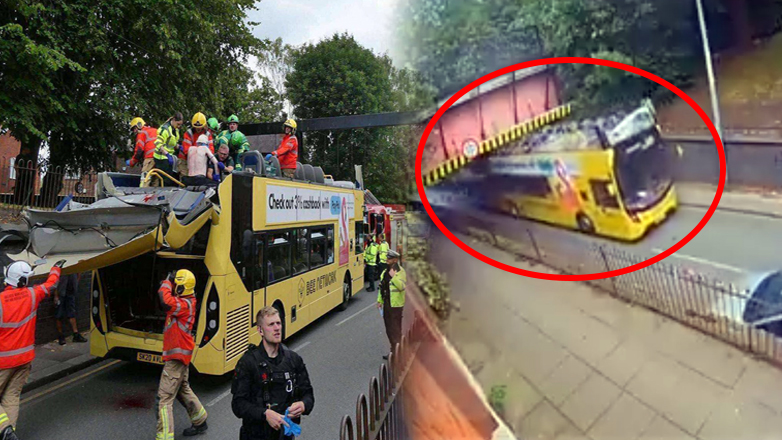 Σοκαριστικό βίντεο από τη σύγκρουση λεωφορείου στο Μάντσεστερ