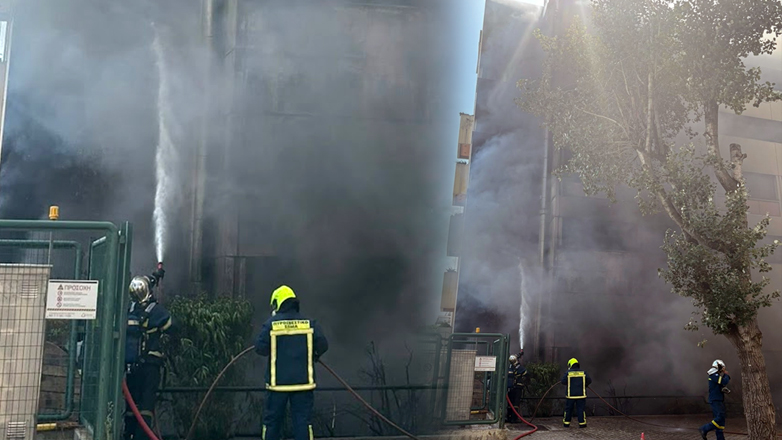 Φωτιά στο Νοσοκομείο Metropolitan στον Χολαργό