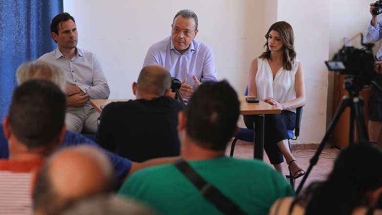 Συνάντηση του  Σωκράτη Φάμελλου με αγρότες της ανατολικής Θεσσαλονίκης