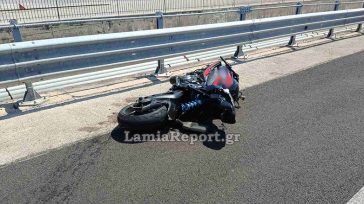 Θανατηφόρα εκτροπή μηχανής στην Εθνική Αθηνών-Λαμίας