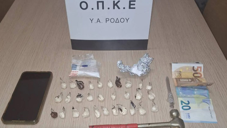 Ρόδος: Συνελήφθη για ναρκωτικά, οπλοκατοχή και βία κατά υπάλληλων