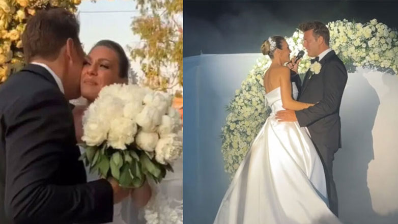 Χρήστος Χολίδης: Νέο βίντεο από τον γάμο του με την Κατερίνα Γκιουζέλη – Ποιο τραγούδι της αφιέρωσε