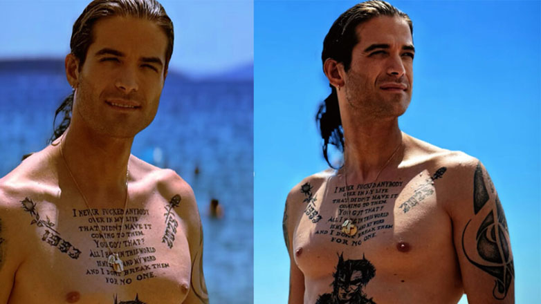 Άρης Μουγκοπέτρος: Πρώτο μπάνιο στην παραλία μετά τον τραυματισμό του