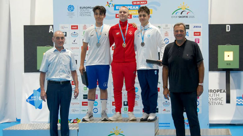 Σκοποβολή: «Χάλκινος» στο solo ο Σόβολος, στο Ευρωπαϊκό Ολυμπιακό Φεστιβάλ Νέων