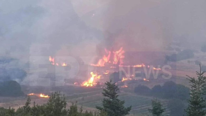 Καστοριά: Πυρκαγιά στο χωριό Ιεροπηγή