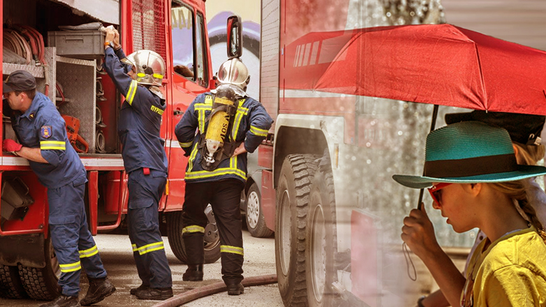 Εφιαλτικό Σάββατο με αφόρητη ζέστη και κίνδυνο φωτιάς