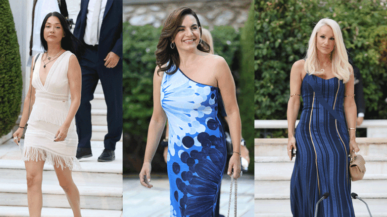 Προεδρικό Μέγαρο: Οι λαμπερές εμφανίσεις των κυριών στη δεξίωση για την 51η επέτειο αποκατάστασης της Δημοκρατίας