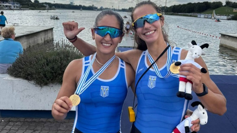 Κωπηλασία: Χρυσό μετάλλιο στο Παγκόσμιο Κ23 οι Κοντού και Λυκομήτρου στο διπλό σκιφ
