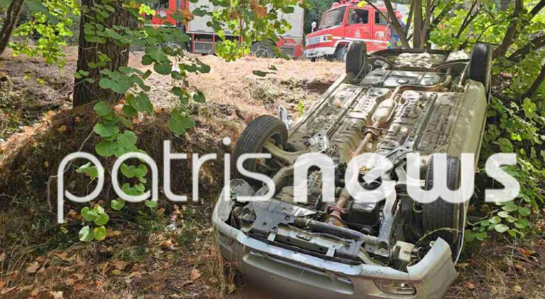 Αυτοκίνητο τούμπαρε στην ΕΟ Αμαλιάδας-Εφύρας