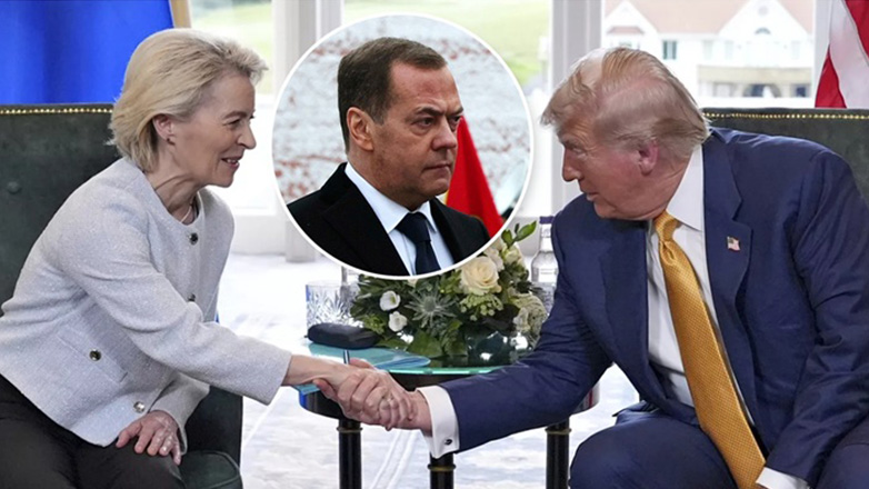 Ο Μεντβέντεφ  χαρακτήρισε τη συμφωνία Τραμπ – ΕΕ ταπεινωτική για την Ευρώπη και επωφελής για τις Ηνωμένες Πολιτείες