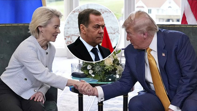 Ο Μεντβέντεφ  χαρακτήρισε τη συμφωνία Τραμπ – ΕΕ ταπεινωτική για την Ευρώπη και επωφελή για τις Ηνωμένες Πολιτείες