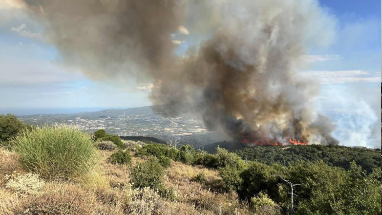 Υπό έλεγχο η φωτιά στην περιοχή της Αγιάς Λάρισας