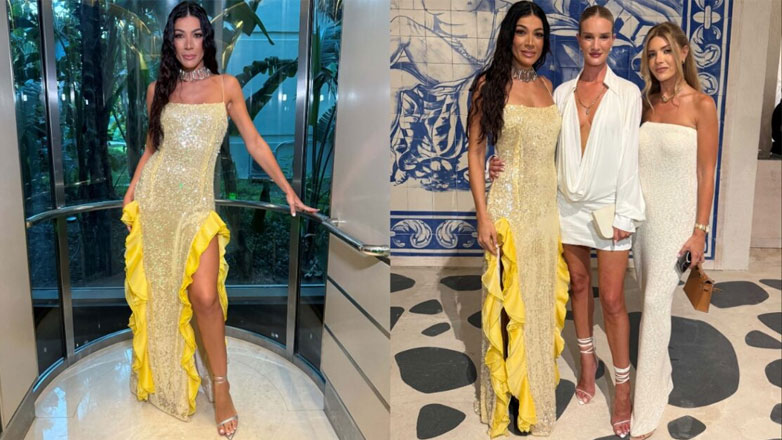 Ήβη Αδάμου: Ποζάρει με το αγγελάκι της Victoria’s Secret Rosie Huntington-Whiteley