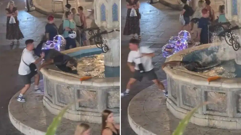 Εισαγγελική εντολή για τον «νταή» που έριξε άστεγο σε συντριβάνι στη Ρόδο