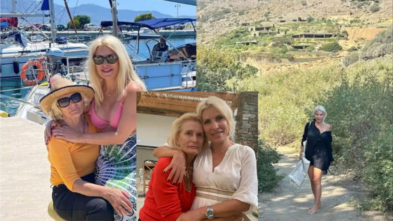 Ελένη Μενεγάκη: Μέσα στο εντυπωσιακό αρχοντικό σπίτι της μητέρας της, Ζέτας Μισόκαλου, στην Κάρυστο