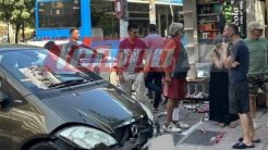 Πάτρα: Σφοδρό τροχαίο με μηχανή που κατέληξε σε περίπτερο