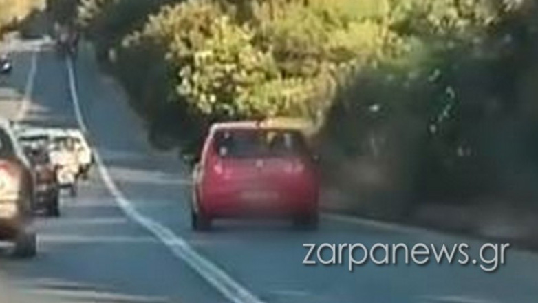 Χανιά: Κίνδυνος θάνατος στην Εθνική Οδό: Προσπέρασε από δεξιά, «ουρά» από αυτοκίνητα